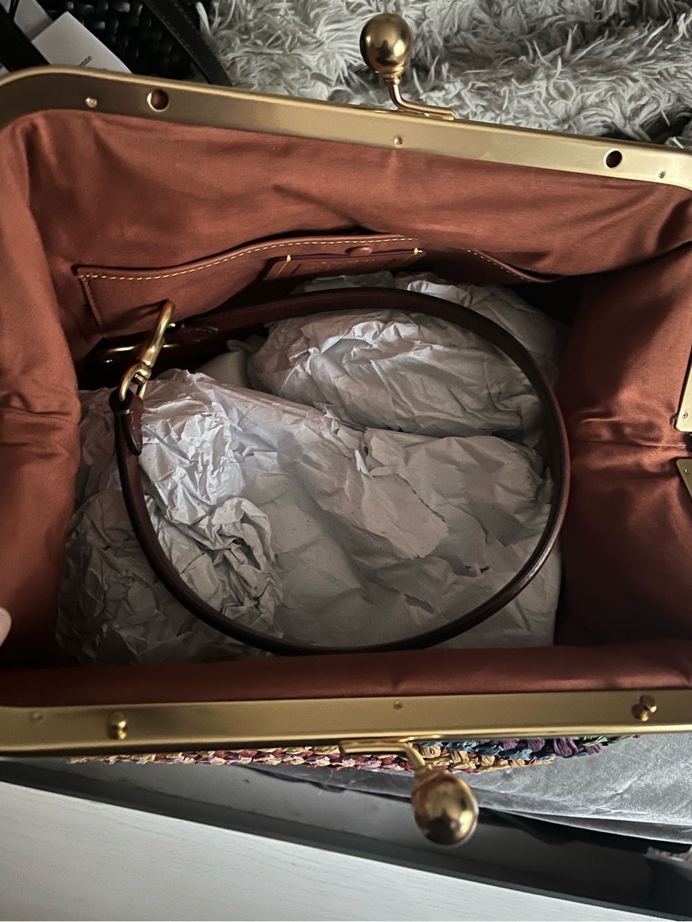 Coach Kisslock Frame Bag 27 in Multi - Picture 2 of 7